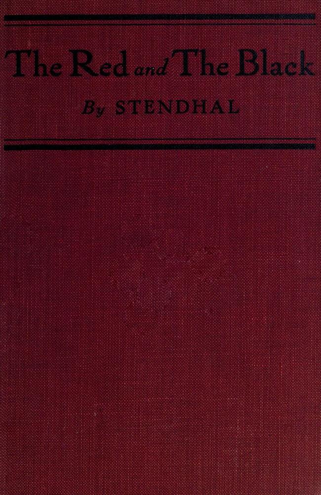 The Red and the Black by Stendhal